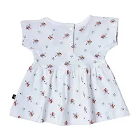 MyBub Baby Girl Floral Print Casual Dress with Bloomer,100% Combed Cotton-thumb2