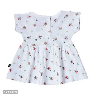 MyBub Baby Girl Floral Print Casual Dress with Bloomer,100% Combed Cotton-thumb3