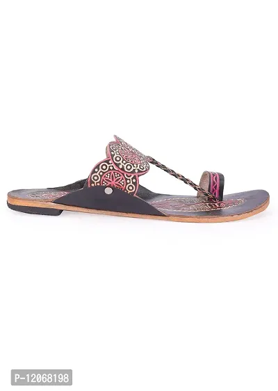 Style Socio Fashions Ethnic Kolhapuri Footwear (Black, Numeric_5)-thumb4