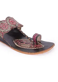 Style Socio Fashions Ethnic Kolhapuri Footwear (Black, Numeric_5)-thumb2