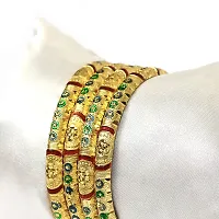 Joyeria Fashions Gold Plated Bangles Set (Pack of 4 Bangles)-thumb2