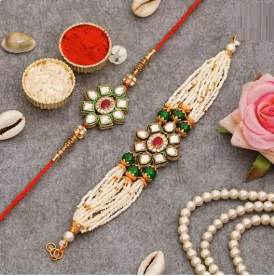 Festive Bracelet Rakhi Chawal Roli Combo