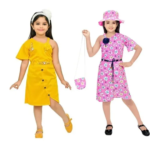 Fabulous Blend Dress For Girls Pack Of 2