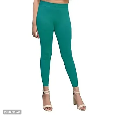Comfy Cotton Solid Ankle Length Legging for Women