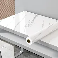 NAREVAL Marble Wallpaper for Furniture Kitchen, Cabinets, Almirah, TabletopMarble Wallpaper for Home Furniture Living Room Kitchen Platform Wallpaper (Size 60 * 200 Cm) (White Marble A22.3)-thumb4