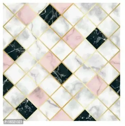 NAREVAL Marble Wallpaper for Wall Stickers Marble Wallpaper Furniture Kitchen Cabinets, Almirah, Plastic  Wardrobe, Makeover PVC DIY Self Adhesive, Decorative Wallpaper (Size 60*200 Cm) (Pink  Black A19)-thumb0