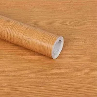 NAREVAL Wooden Wallpaper Kitchen Backsplash Self Adhesive Wallpaper Foil Stickers Oil Proof and for Waterproof Stove in Kitchen Wallpaper for Wall Wallpaper (Size 60 * 200 cm) (Wooden Light A1)-thumb3