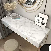 NAREVAL Marble Paper Granite Gray/White Waterproof Self Adhesive Removable Gloss Vinyl Film Decorative Self Adhesive Paper for Countertops Furniture Renovated Wallpaper Shelf Paper Marble Effect (WTM 60CM*200CM)-thumb1