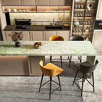 NAREVAL Marble Wallpaper for Kitchen cabinets Marble Wallpaper Oil Proof Waterproof Floor Tiles Stickers Waterproof Wall Paper for Home and Kitchen Decorative (Green Marble 60*400 Cm A18)-thumb3