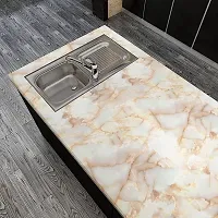 NAREVAL Marble Wallpaper for Furniture Kitchen, Cabinets, Almirah, TabletopMarble Wallpaper for Home Furniture Living Room Kitchen Platform Wallpaper (Size 60 * 200 Cm) (Z Marble A22)-thumb1