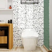 NAREVAL Marble Wallpaper Wallpaper Self Adhesive Marble Contact Paper for Furniture Decorate Removable Countertop Bathroom Marble Wallpaper Peel and Stick Wallpaper (Size 60 * 200 Cm) (White Dot A20)-thumb3