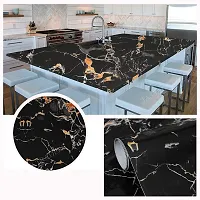 NAREVAL Black Gold Wallpaper Kitchen Wallpaper Oil-Proof Waterproof Self Adhesive Wallpaper Countertop Cabinet Furniture Wallpaper (Size 60 * 200 CM) (Black Gold J3)-thumb4