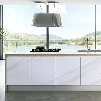 NAREVAL White Marble Wallpaper Kitchen Wallpaper Self Adhesive Wallpaper Wallpaper Oil Proof Waterproof Wallpaper for Walls Living Room Marble Wallpaper (Size 60 * 200 CM) (White Marble J3)-thumb3