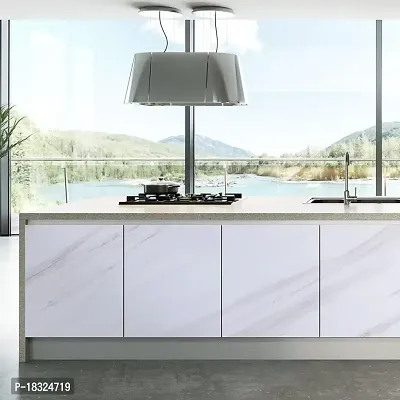 NAREVAL White Marble Wallpaper Kitchen Wallpaper Self Adhesive Wallpaper Wallpaper Oil Proof Waterproof Wallpaper for Walls Living Room Marble Wallpaper (Size 60 * 200 CM) (White Marble J3)-thumb4