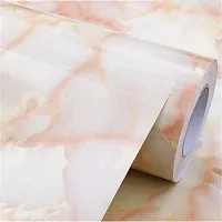 NAREVAL Marble Wallpaper wallpaper, wall wallpapers, marble sticker, kitchen platform stickers, Orange wallpapers for table, sticker for furniture, wall paper, wall sticker in kitchen furniture wallpaper (Size 60*200 Cm) (Z Marble A20)-thumb2