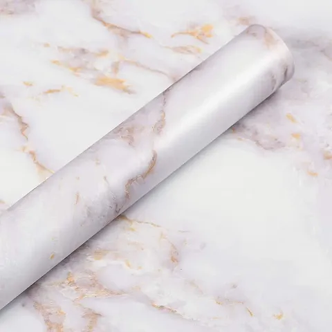 NAREVAL Marble Wllpaper Granite Waterproof Walpaper Self Adhesive Gloss Vinyl Film Decorative Self Adhesive Paper for Countertops Furniture Wallpaper Shelf Paper Marble Effect (Size 60 * 200CM)