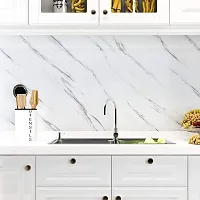 NARVAL Marble Wllpaper Granite Waterproof Walpaper Self Adhesive Gloss Vinyl Film Decorative Self Adhesive Paper for Countertops Furniture Wallpaper Shelf Paper Marble Effect (White Marble Y1)-thumb3