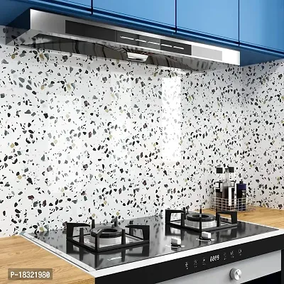 NAREVAL Marble Wallpaper for Vinyl self Adhesive Peel and Stick Waterproof Decorative DIY Wallpaper Marble Wallpaper countertop Wallpaper Self Adhesive Decorative Marble Contact Paper PVC Marble Home Kids Room Kitchen (White Dot 60*400 Cm A18)-thumb5