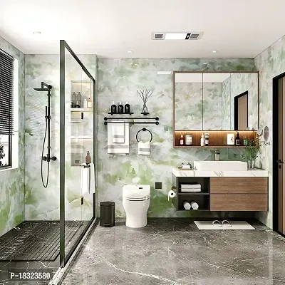 Green Marble Wallpaper Oil Proof Waterproof Furniture Kitchen Wallpaper Self Adhesive Wallpaper Marble Wallpaper Size 60 200 Cm Green Marble J3-thumb3