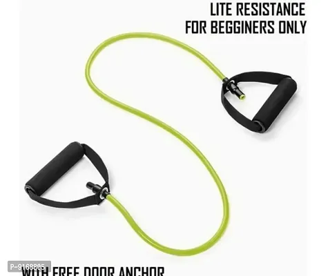 ALLFIT Resistance Tube Exercise Bands for Stretching, Workout, and Toning for Men, and Women, Rubber Band, Toning Tube Resistance Band, Excersice Band