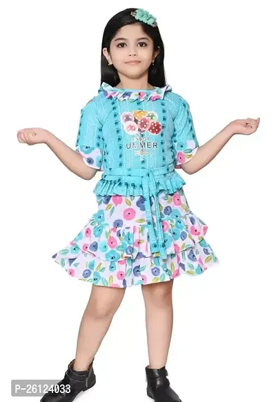 Modern Multicoloured Frock for Girls