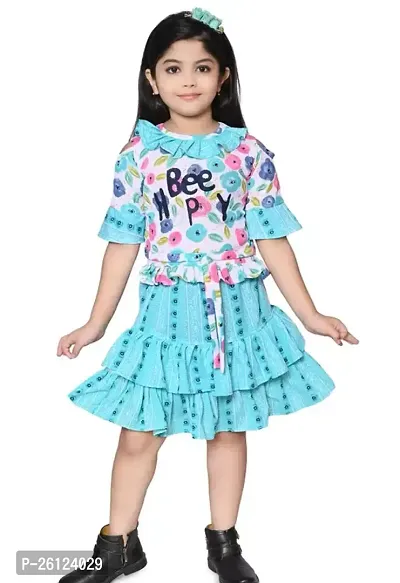 Modern Multicoloured Frock for Girls