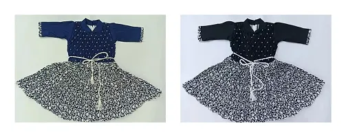 Girls Crepe Frock Combo