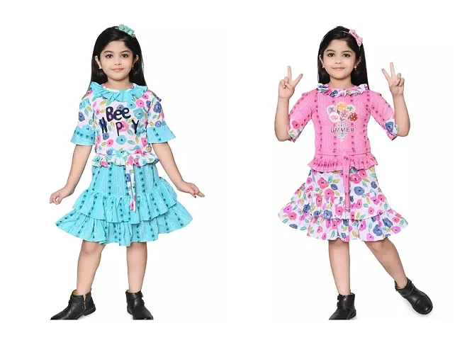 Girls Trendy Frock Combo