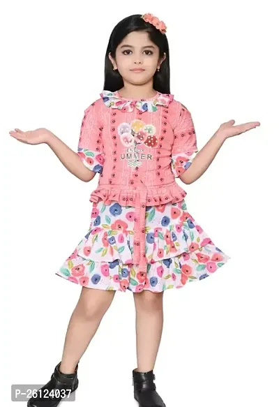 Modern Multicoloured Frock for Girls