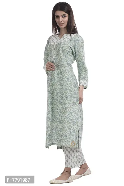 TAJNAN Cotton Kurta and Pant Set for Women-thumb5