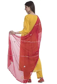 TAJNAN Women's Solid Chiffon Dupatta (redduppata_Red_Standard)-thumb2