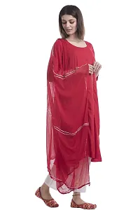 TAJNAN Rayon Suit for Women/Girl(Medium,Red,Pack of 1)-thumb4