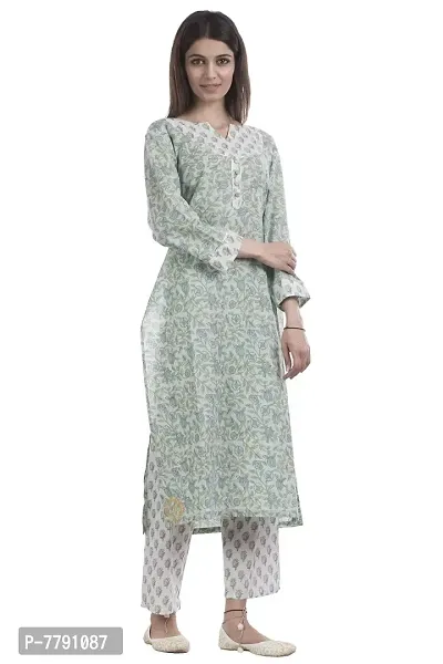 TAJNAN Cotton Kurta and Pant Set for Women-thumb3