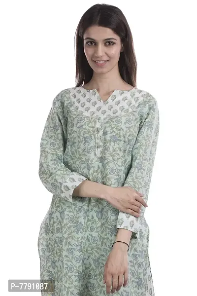 TAJNAN Cotton Kurta and Pant Set for Women-thumb2