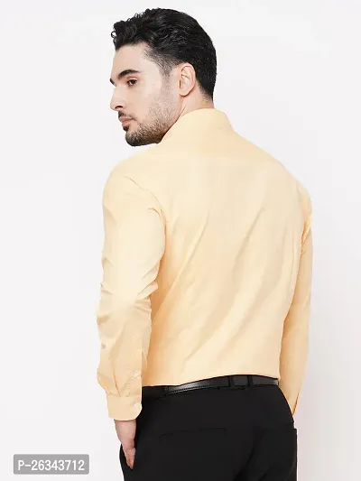 Stylish Yellow Cotton Long Sleeve For Men-thumb3