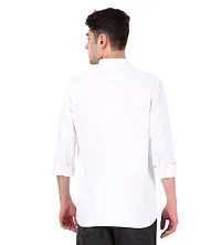 Stylish White Cotton Long Sleeve For Men-thumb1