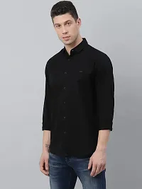 Stylish Black Cotton Long Sleeve For Men-thumb2