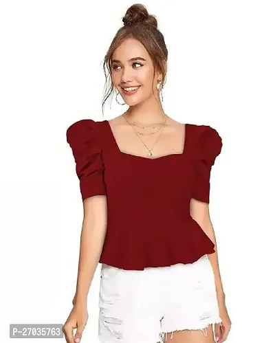 Classic Cotton Solid Top for Women-thumb0