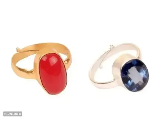 Stylish Alloy Multicoloured Men Rings Pack Of 2