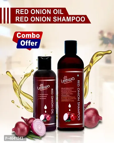 Professional Red Onion Oil 100 ml  And Shampoo 200 ml Combo-thumb0