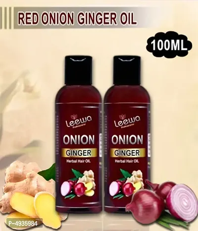 Leewa Professional Red Onion Ginger Oil Pack Of 2