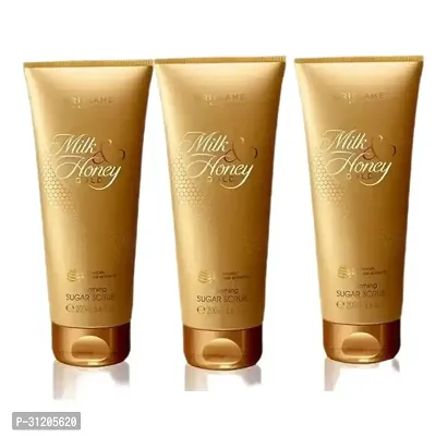 Oriflame Milk And Honey Gold Smoothing Sugar Scrub - 200G Pack Of 3