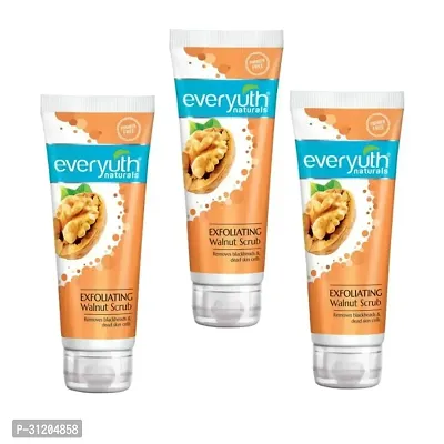 Everyuth Walnut Scrub 100Gm Pack Of3-thumb0