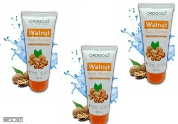 Professional Orogold Cosmetics Walnut Face Scrub Pack Of 3