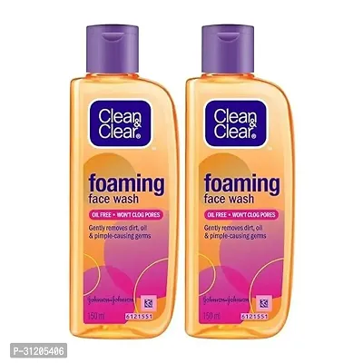 Clean Clear Foaming Face Wash For Oily Skin, 150Ml Pack Of 2-thumb0