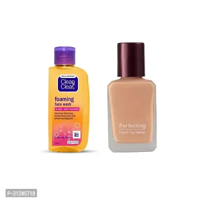 Clean Clear Foaming Facewash Foundation, Combo-thumb0