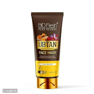 Biofresh Ubtan Face Wash For Skin Whitening With Almond Herbal Extracts For All Skin Types Net 120Ml