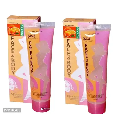 Papaya Face Body Cleansing Scrub Gel Pack Of 2-thumb0