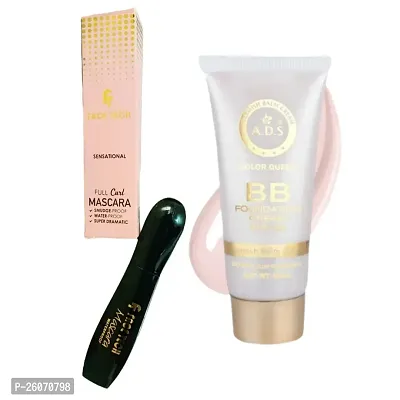 FT FACE TECH MASCARA  ADS Extreme Glow BB Foundation Cream COMBO-thumb0