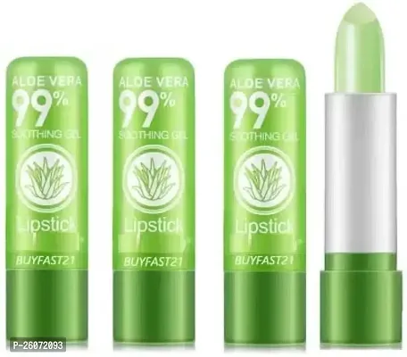 BEAUTY Natural Aloe Vera Lipstick| lipstick| long lasting lipstick| color changing lipstick PACK OF 4-thumb0